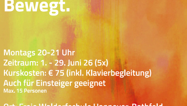 Eurythmie-Abendkurs 1.-29. Juni